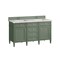 James Martin Vanities Brittany 60'' D Vanity, Smokey Celadon w/ Jasmine Pearl Top w/FreePower Wireless Charger 650-V60D-SC-FEJP - alternate 8