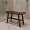 Homeroots 24" Dark Brown Solid Teak Wood Shower Bench 376685 - alternate 4