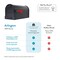 Architectural Mailboxes Arlington Post-Mount Mailbox, Black AR15B0AM - alternate 8