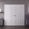 Sartodoors Sliding Closet Double Bi-fold Doors 96x80 inches White Solid Core Modern Interior ROYAL9822DBF-EMAL-96 - alternate 1