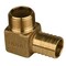 Water Source Yard Hydrant Elbow, 1 in, Barb x MPT, 90 deg Angle, Brass, 120 psi Pressure HE101NL - alternate 1