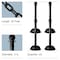 Mr. Chain Black Heavy Duty Stowable Stanchion and Chain Kit 73603-4 - alternate 1