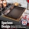 Classic Cuisine Iron Pre-Seasoned Roaster Pan w/ Brass Riveted Handles, Flanged Edges, Tapered Walls GW58N01-21 - alternate 8