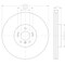 Hella Brake Disc High-carbon Silver Coated 350mm 32mm Internally Vented for MERCEDES-BENZ 355113192 - alternate 5