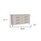 Homeroots 59" Light Gray Six Drawer Double Dresser 544020 - alternate 11