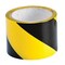 Brady Marking Tape Roll - High Performance  Vinyl, Diagonal Stripes, Black on Yellow, 3in x 18 Yds, 18PK 55303 - alternate 1