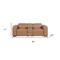 Homeroots 90in Brown Italian Leather Power Reclining Loveseat With Storage 720556 - alternate 6