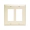 Pass & Seymour TradeMaster TP Wallplate, 4.6875 in L, 4-3/4 in W, 2 -Gang, Nylon, Light Almond TP262LACC30 - alternate 2