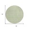 Homeroots 8' Sage And Ivory Round Geometric Washable Indoor Outdoor Area Rug 614715 - alternate 7