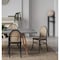 Manhattan Comfort Paragon Dining Chair 2.0 in Black and Cane, Set of 2 DCCA12-BK - alternate 1