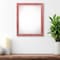 Homeroots 20" x 24" Red Solid Wood Hanging Picture Frame 386529 - alternate 2