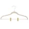 Simplify 6 Pack Velvet Hangers with Clips in Taupe 23250-G-TAUPE - alternate 6