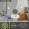 Vaxcel Huntley 1 Light Satin Nickel Farmhouse Schoolhouse Bathroom Wall Fixture W0167 - alternate 1