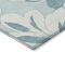 Homeroots 5' X 8' Teal Blue Aqua And Ivory Floral Washable Indoor Outdoor Area Rug 589573 - alternate 3