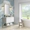 James Martin Vanities 47.3'' Single Vanity, Glossy White, Champagne Brass Base w/ Glossy White Composite Stone Top 805-V47.3-GW-CB-GW - alternate 10