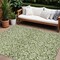 Homeroots 8' X 10' Olive Green And Ivory Damask Washable Indoor Outdoor Area Rug 595178 - alternate 1