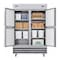 Koolmore 54 in. Commercial Stainless Steel Solid Half Door Reach-In Refrigerator 47 cu. ft. RIR-2D-SSHD - alternate 8