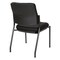 Office Star Products 837 Series Padded Armless Visitor's Chair, Black 83720-231 - alternate 4