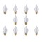 Bulbrite Spunlite Dimmable 25W C15 Specialty Incandescent Bulbs, Satin, Medium E26 Screw Base, 10PK 861072 - alternate 1