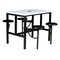 Regency Endure Standing Height Collaborative Table & Chair Set with 4 Pull-Out Stools, White Dry Erase Top 9004-WHT-DVN - alternate 1