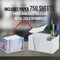 Acrimet Desktop Organizer Pencil, Pen, Paper, Clip, Caddy Holder (Plastic) (Paper Included) (White Color) 954.BO - alternate 4
