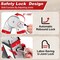 Wrightmaster 14 ft. Aluminum Multi-Position Ladder with Wheels and Stabilizer Bar, 330 lbs. Load Capacity Red ZOR-14FT-RD - alternate 6