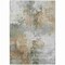 Homeroots 5' X 8' Ivory Gray And Khaki Abstract Washable Indoor Outdoor Area Rug 616833 - alternate 4
