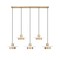 Z-Lite Ludo Matte White + Modern Gold 5 Light Linear Chandelier 829P12-5L-MW-MGLD-LE - alternate 4