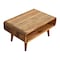 Homeroots 26in Brown Solid Wood Open Shelving TV Stand 719190 - alternate 7
