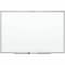 Quartet Dry Erase Board, Steel, 48 in, 72 in, Aluminum Frame, White, Gloss SM537-24 - alternate 1