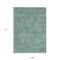 Homeroots 9' X 12' Teal Blue Geometric Washable Indoor Outdoor Area Rug 607510 - alternate 5
