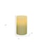 Homeroots 5" Ivory Flameless Pillar Candle 485133 - alternate 3