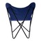 Homeroots 26" Blue And Black Tropical Butterfly Chair 556462 - alternate 6