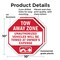 Signmission Tow Away Zone Unauthorized Vehicles, 10 inch X 10 inch, Plastic Sign, 2PK OC-P-2PACK-10-321 - alternate 5