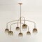 Troy Lighting Harvey 59in wide 7 Light Chandelier in Patina Brass F2559-PBR - alternate 5