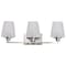 Nuvo Lune, 3 Light Vanity, Brushed Nickel Finish, Etched White Glass 60/8223 - alternate 4