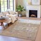 Homeroots 3' X 5' Taupe And Silver Abstract Washable Indoor Outdoor Area Rug 632101 - alternate 6