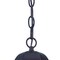 Homeroots Matte Black Geometric Glass Hanging Light 397988 - alternate 4
