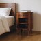 Homeroots 22" Chestnut Solid Wood Oval One Drawer Nightstand 651594 - alternate 15