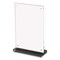 Deflecto Acrylic Tabletop Sign Holder, 4 x 6 Insert, Clear WP249-TR46B - alternate 4