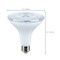 Satco 14 Watt Dusk to Dawn LED - PAR38 - 3000K - Medium Base - White Finish - 120 Volt S11475 - alternate 2