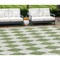 Homeroots 8' X 10' Green And Ivory Geometric Washable Indoor Outdoor Area Rug 577052 - alternate 1