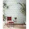 York Wallcoverings Marketplace Motif Pale Grey and Green Wallpaper MN1851 - alternate 3