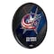 Holland Bar Stool Co Columbus Blue Jackets 13" Solid Wood Clock WClkPBlkColBlu - alternate 1