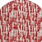 Homeroots 8' Red And Ivory Round Abstract Washable Indoor Outdoor Area Rug 602517 - alternate 6
