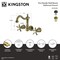 Kingston Brass Double-Handle Wall Mount Bathroom Faucet, Matte Black KS1250NX - alternate 2