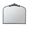 Homeroots 31" Black Arch Iron Framed Accent Mirror 485049 - alternate 1