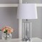 Jonathan Y Walsh 25" Glass LED Table Lamp, Clear/Chrome JYL1018A - alternate 8