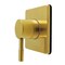 Kingston Brass Single-Handle Six-Way Diverter Valve with Square Trim Kit, Brushed Brass KS4047DL - alternate 1