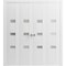 Vdomdoors Sliding Closet Double Bi-fold Doors White Solid Core Modern Interior SETE6900DBF-WS-96 x 80 (4* 24x80) - alternate 1